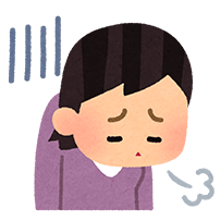 自律神経失調症に悩む女性イラスト